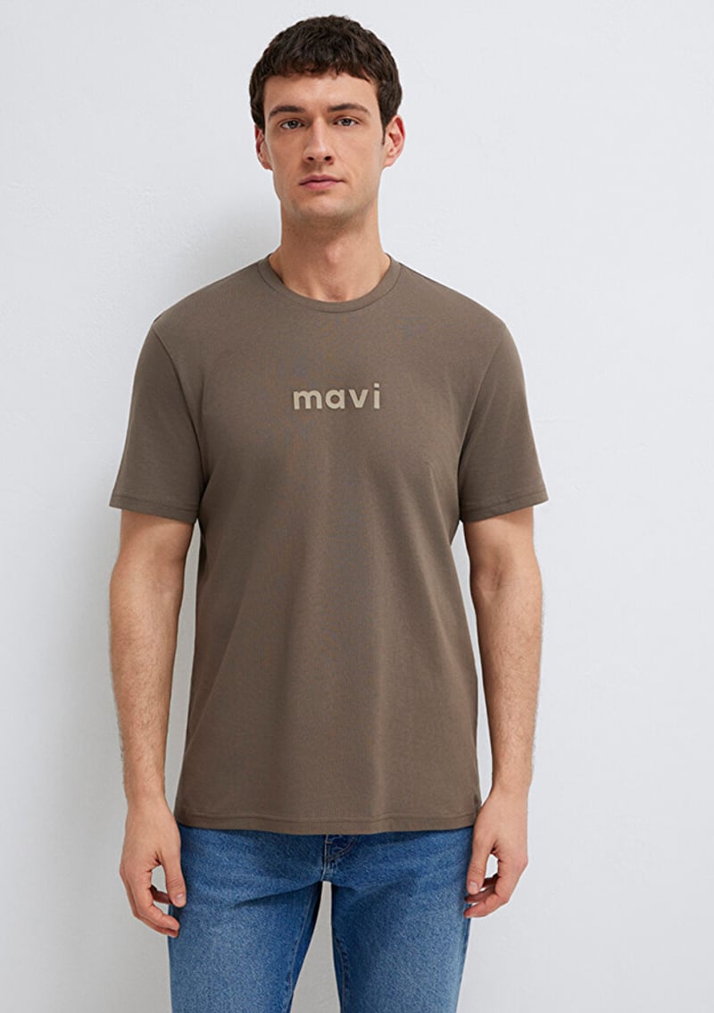 M0612732-83866 Erkek Baskılı T-shirt