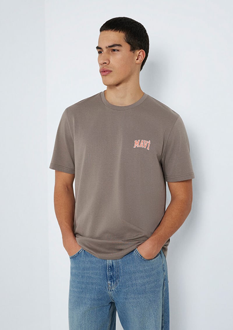 M0611714-87875 Erkek Çok Renkli Baskılı T-shirt