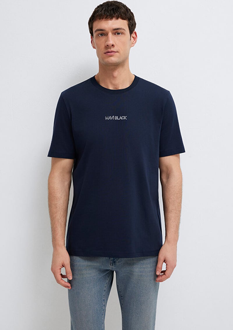 M0613135-86623 Erkek Çok Renkli Baskılı T-shirt