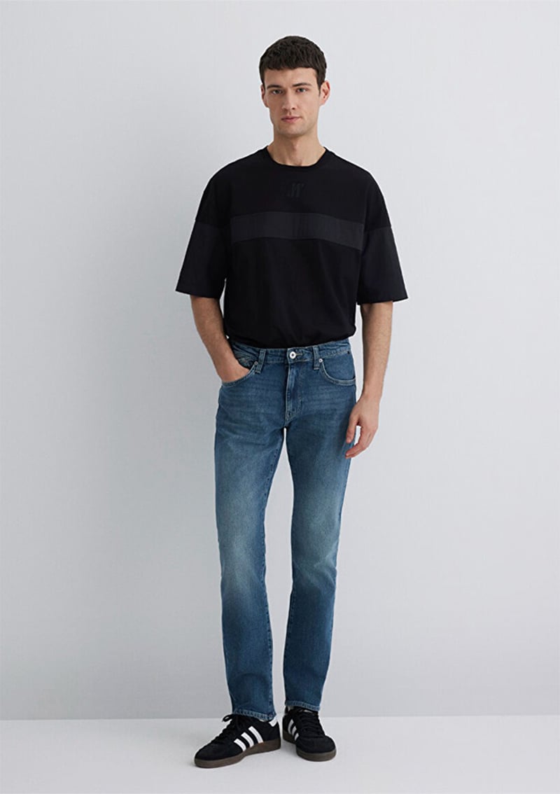 M0042289336 Erkek Mavi Jean Pantolon