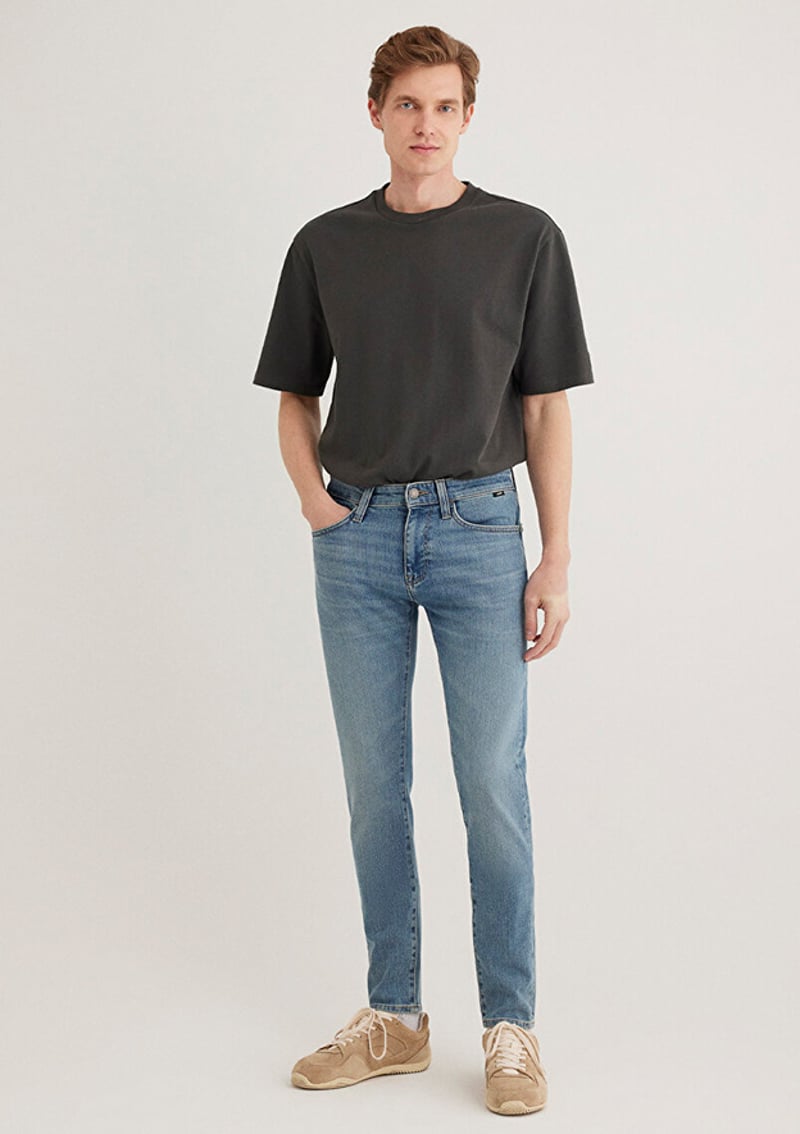 M0042489281 Erkek Mavi Jean Pantolon