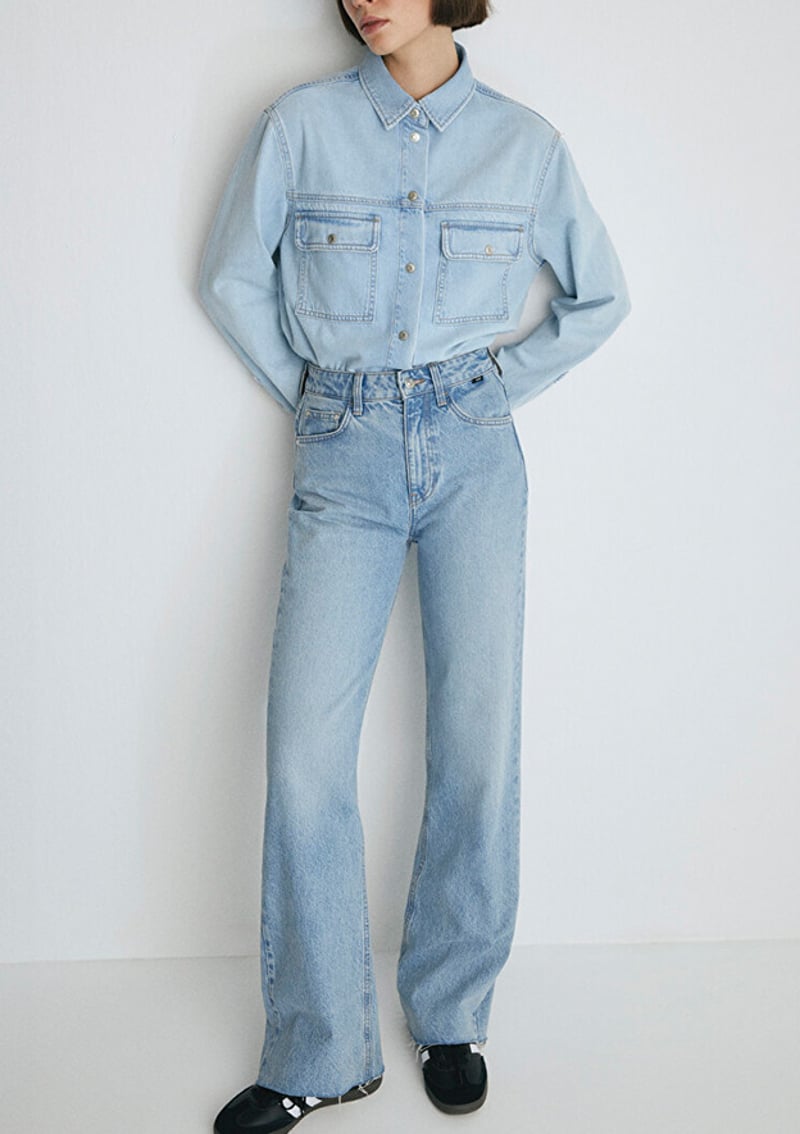 M101072-34111 Kadın Çok Renkli Jean Pantolon