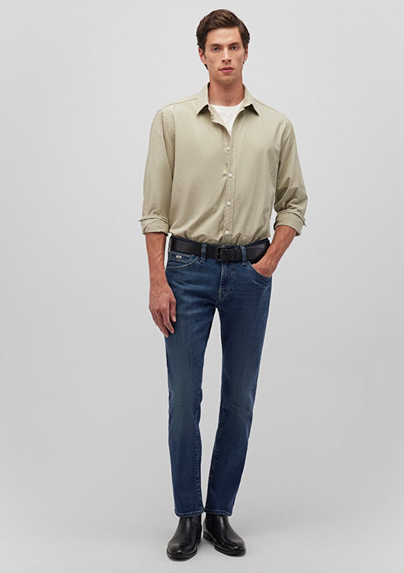 M0042288222 Erkek Mavi Jean Pantolon