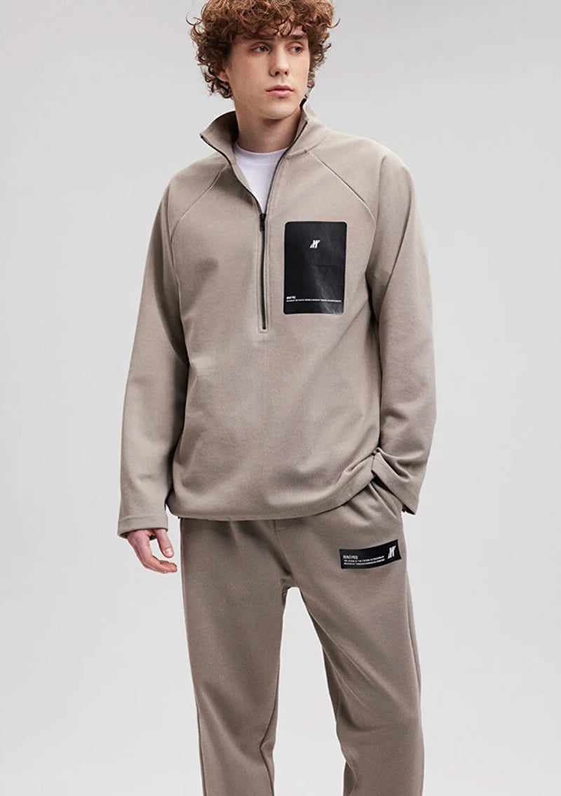M0S10153-70352 Erkek Gri Sweatshirt