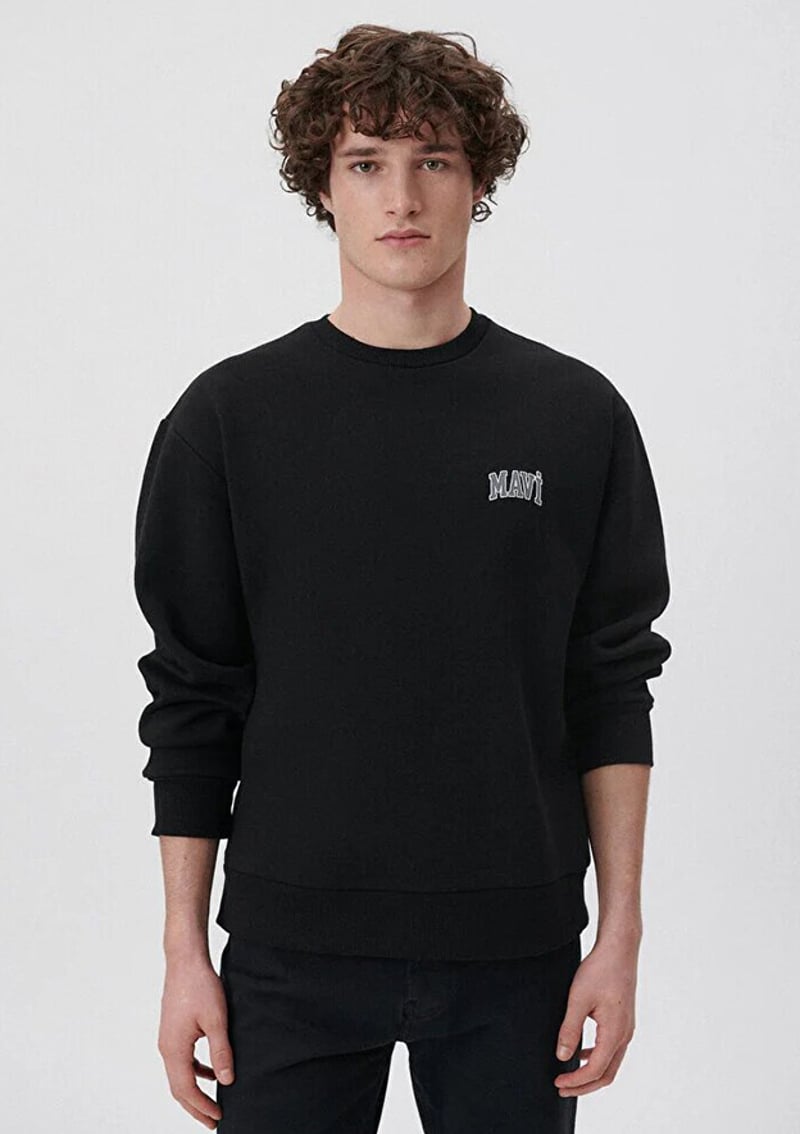 M0611716-900 Erkek Siyah Sweatshirt