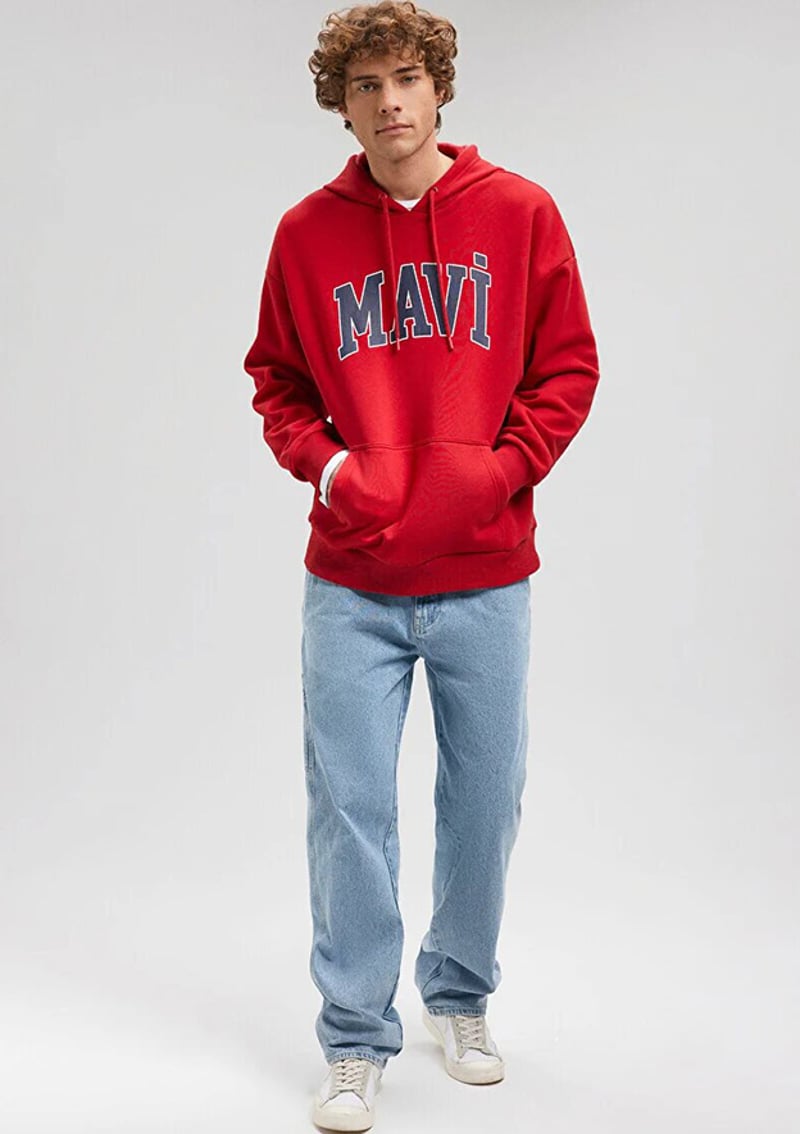 M067149-70464 Erkek Kırmızı Sweatshirt