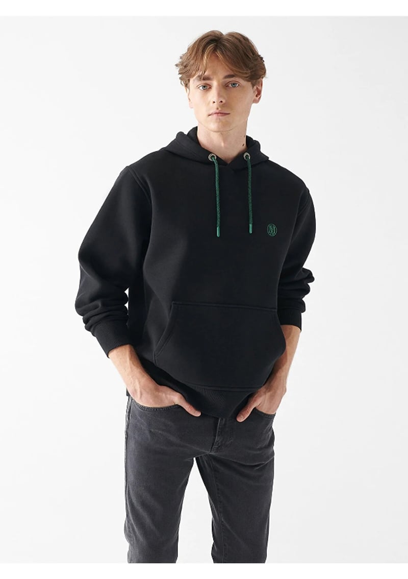 M065809-900 Erkek Siyah Sweatshirt