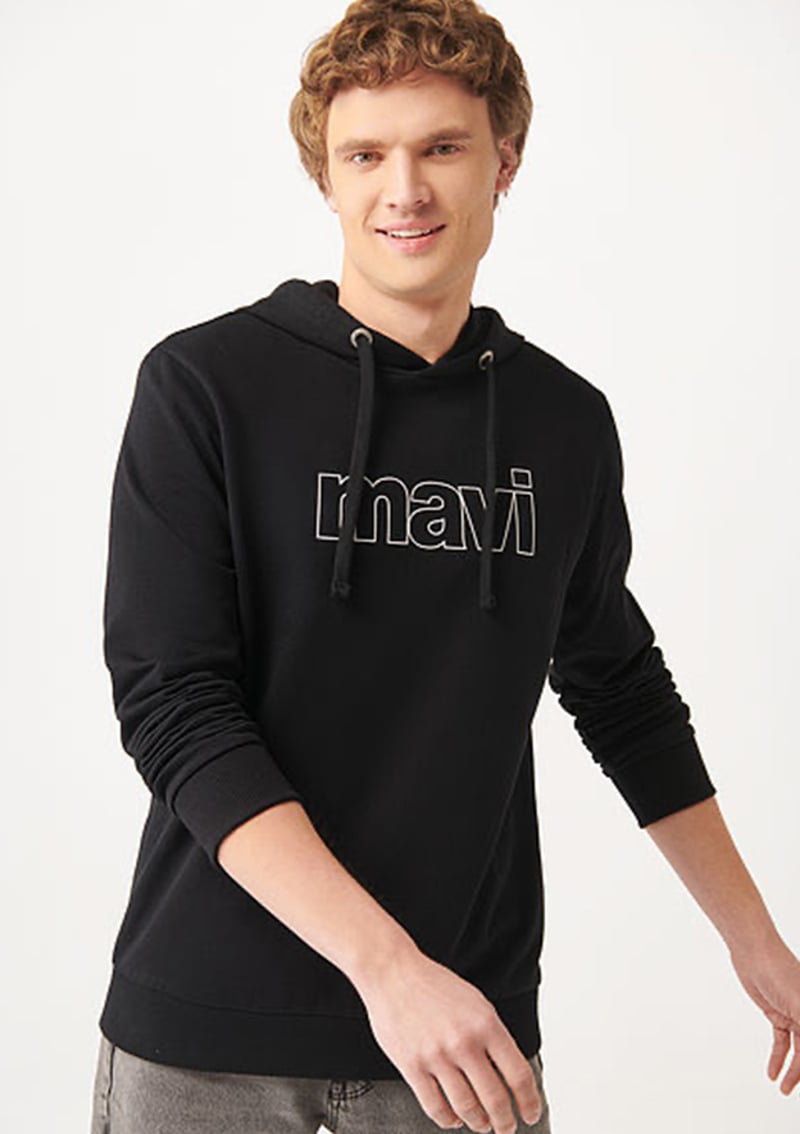 M065606-900 Erkek Siyah Sweatshirt