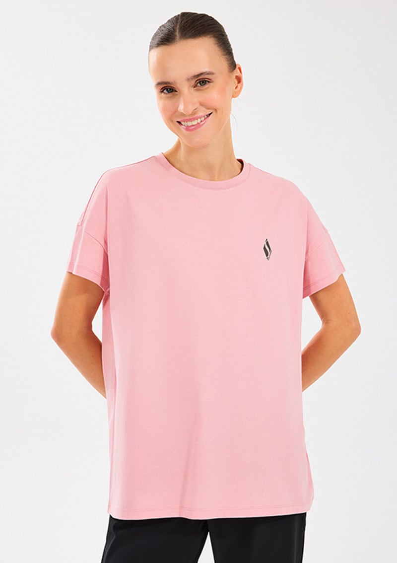 S221482-609 Kadın Baskılı T-Shirt