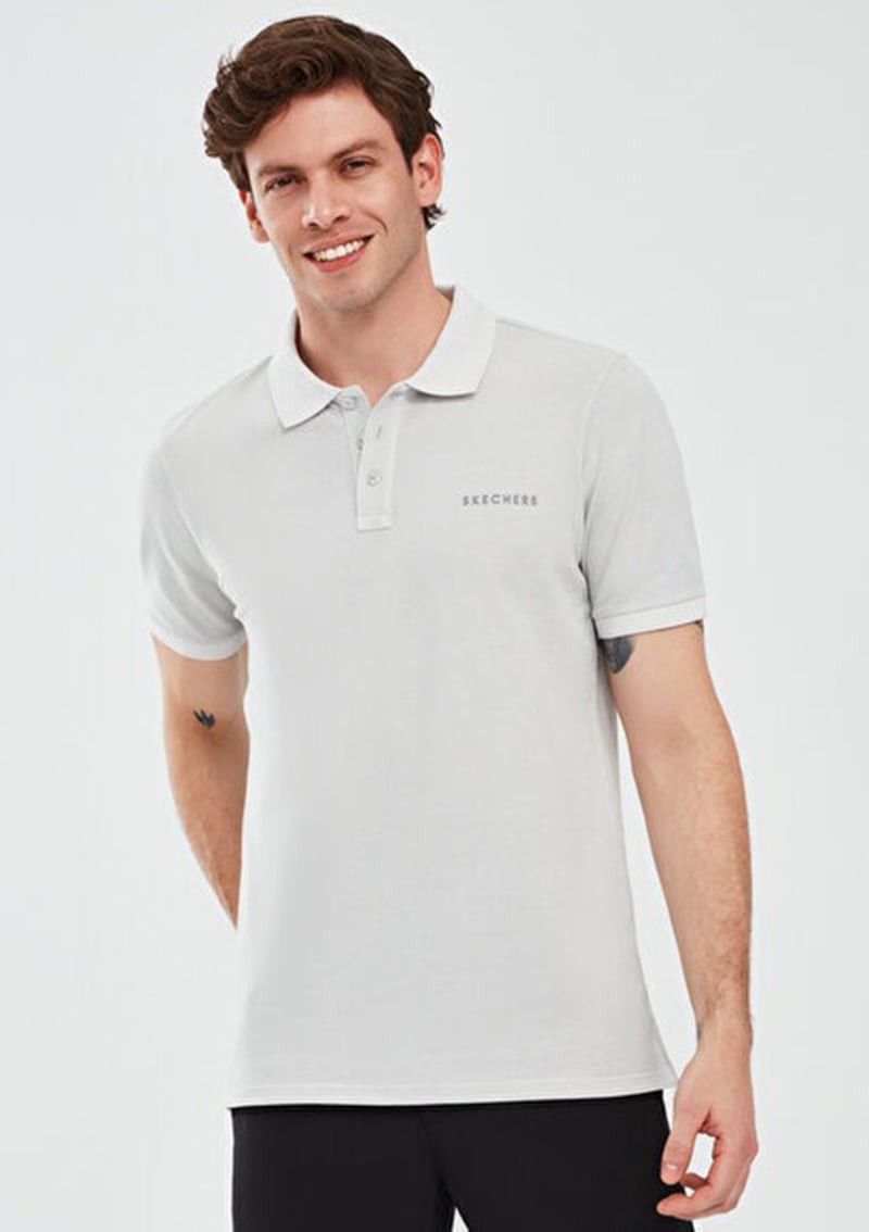 S241165-035 Erkek Gri Polo Yaka T-shirt