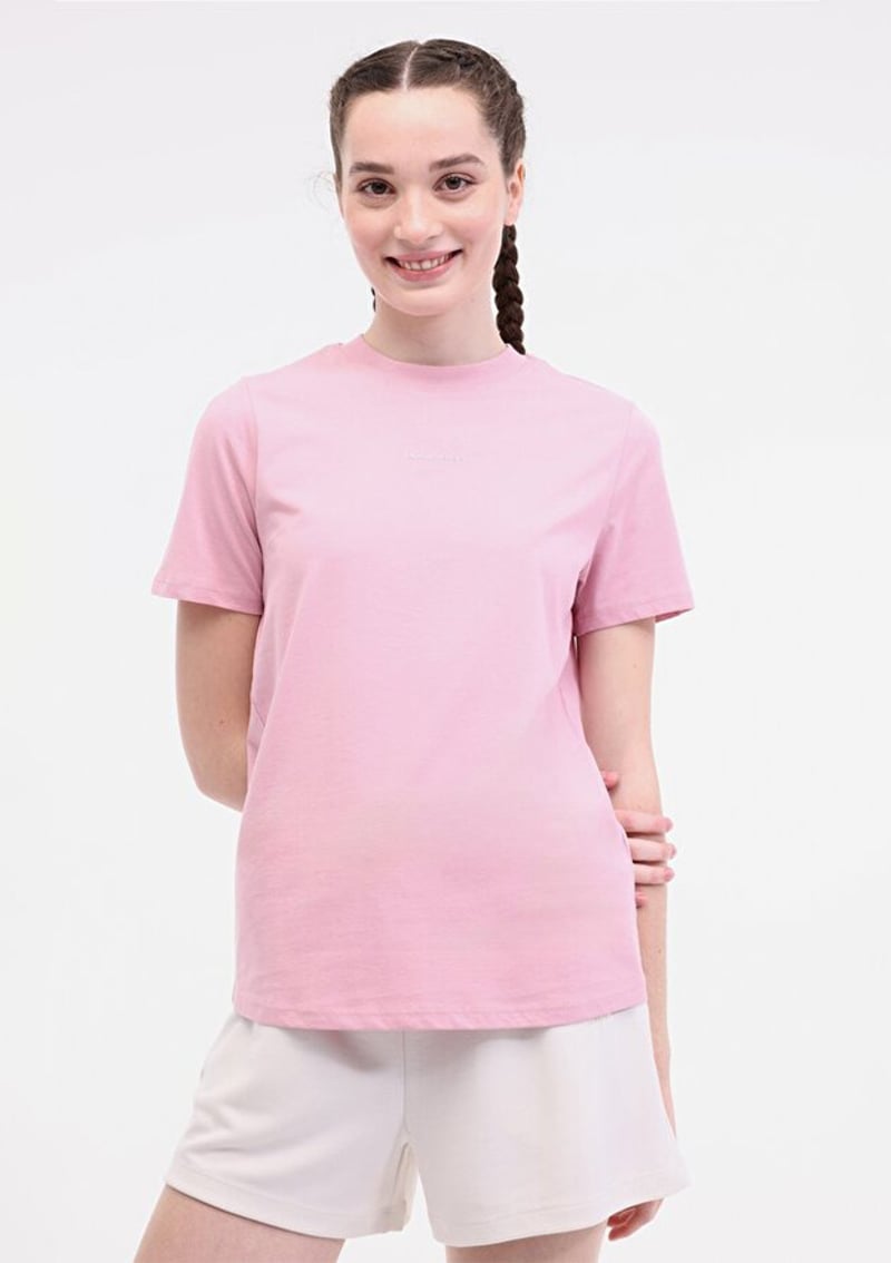 A10194122908010 Kadın Pembe Kısa Kol T-shirt