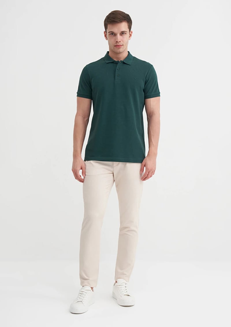 25Yceeo04613 Erkek Çok Renkli Polo Yaka T-shirt