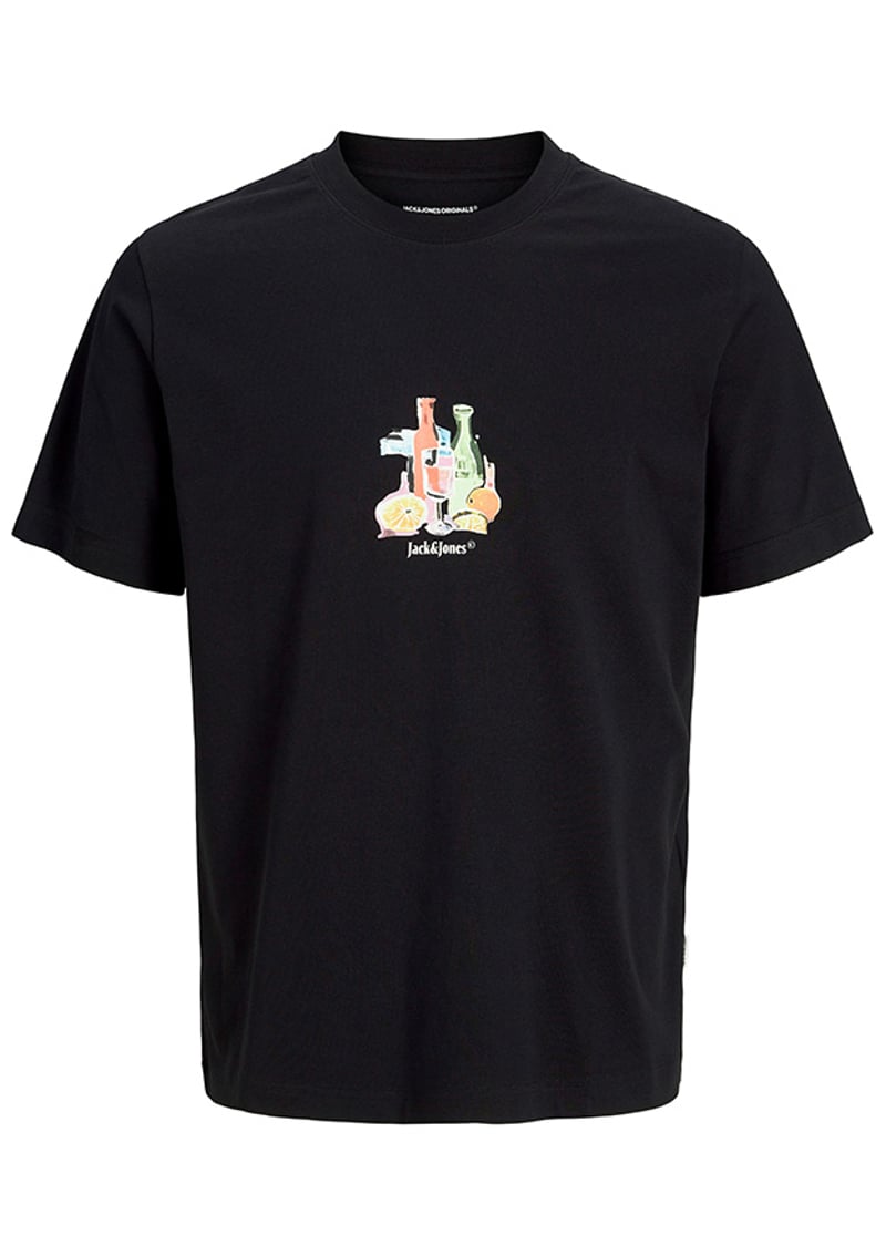 12273162 Erkek Siyah Bisiklet Yaka T-shirt