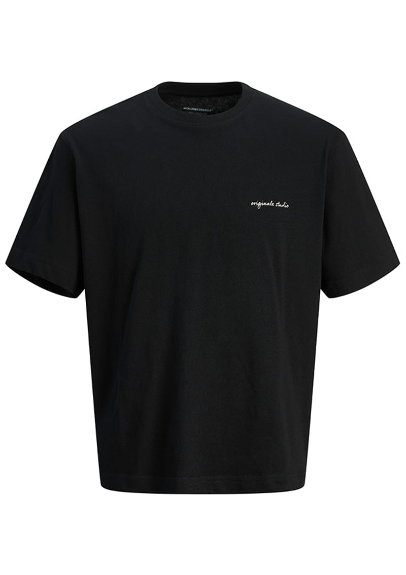 12273390 Erkek Siyah Baskılı T-shirt