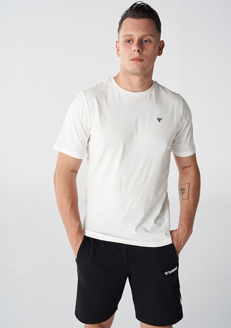 911865-9003 Erkek Beyaz Kısa Kol T-shirt