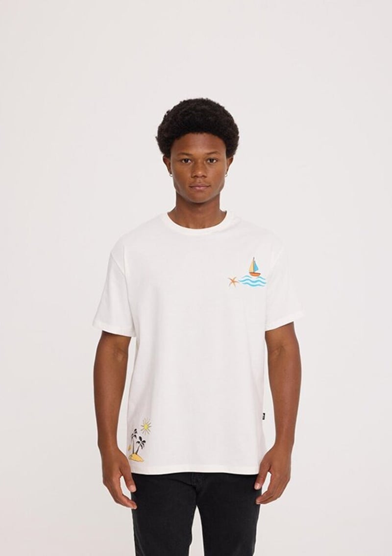Tc9032 Erkek Beyaz Basic T-shirt