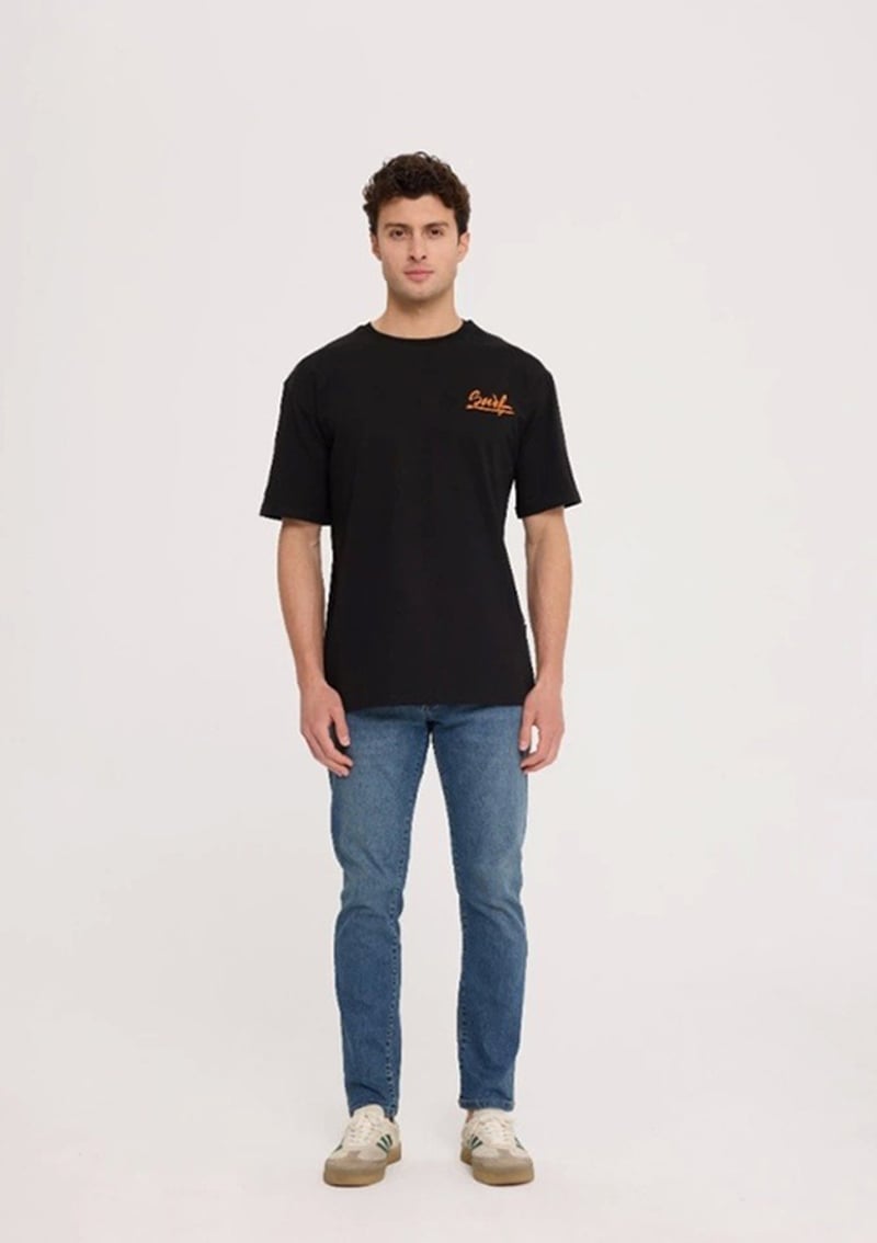 Tc9023 Erkek Siyah Basic T-shirt