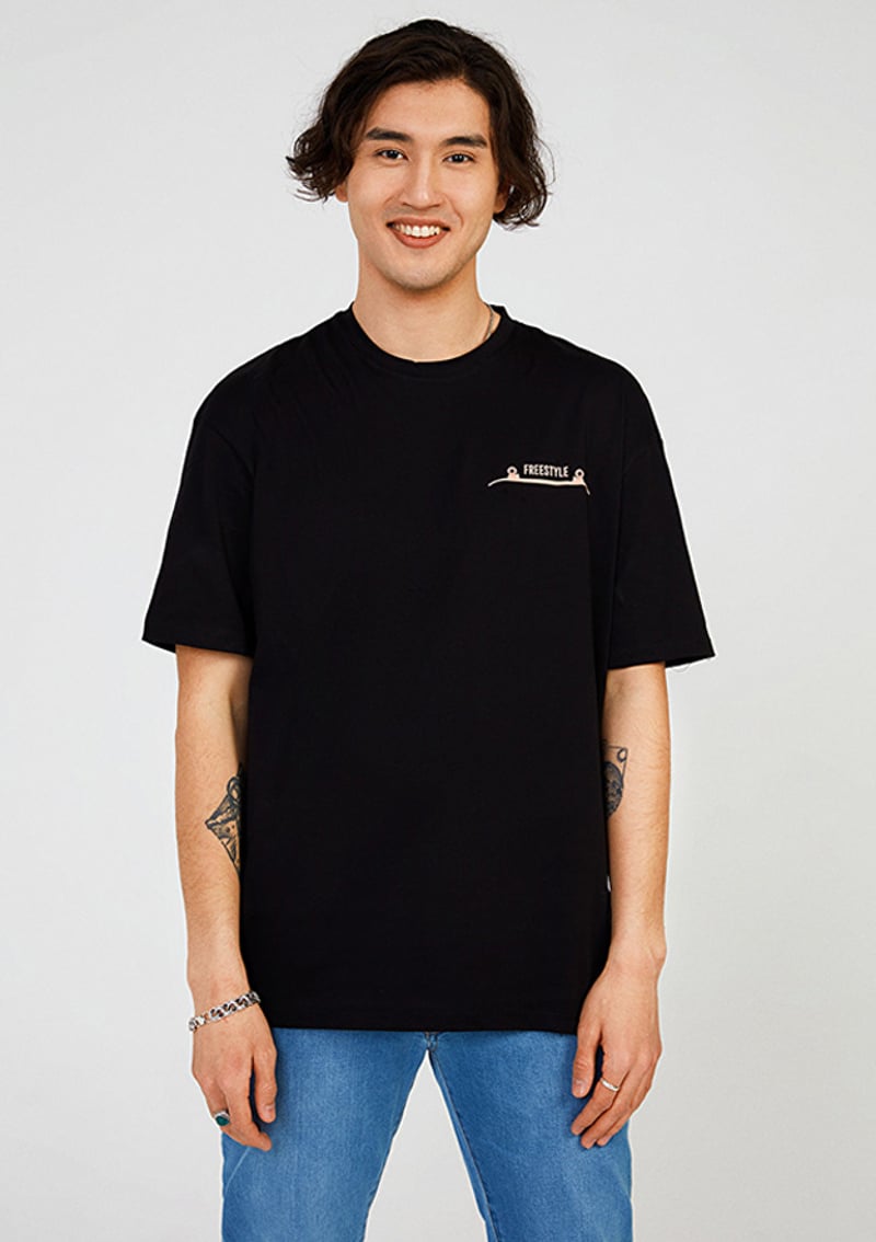 Tc9022 Erkek Siyah T-shirt