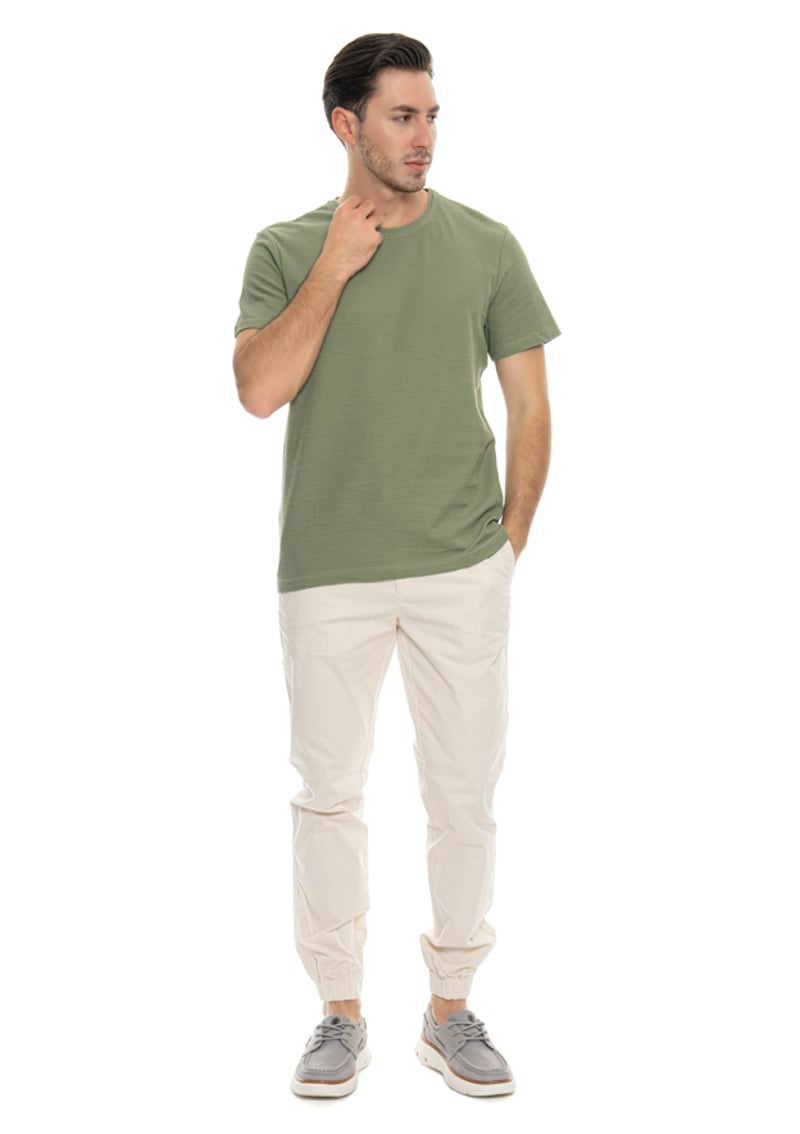24Yjeeo04000 Erkek Yeşil Bisiklet Yaka T-shirt