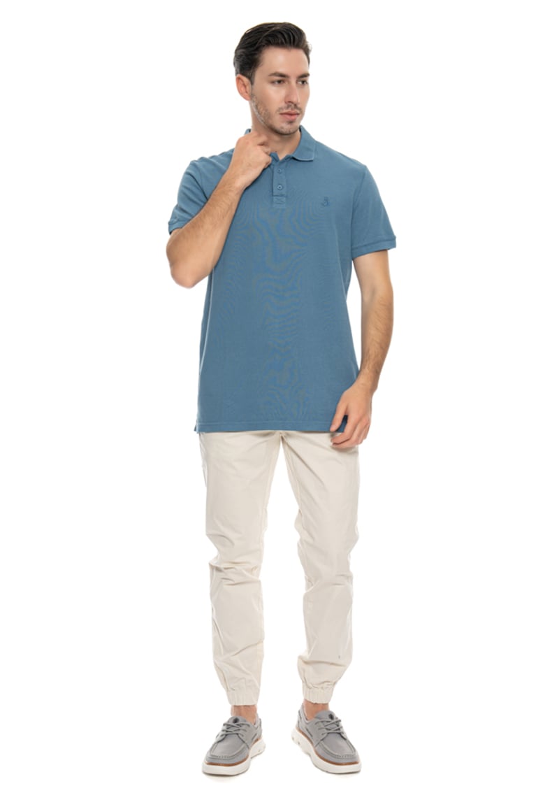 24Yjeeo04105 Erkek Lacivert Polo Yaka T-shirt