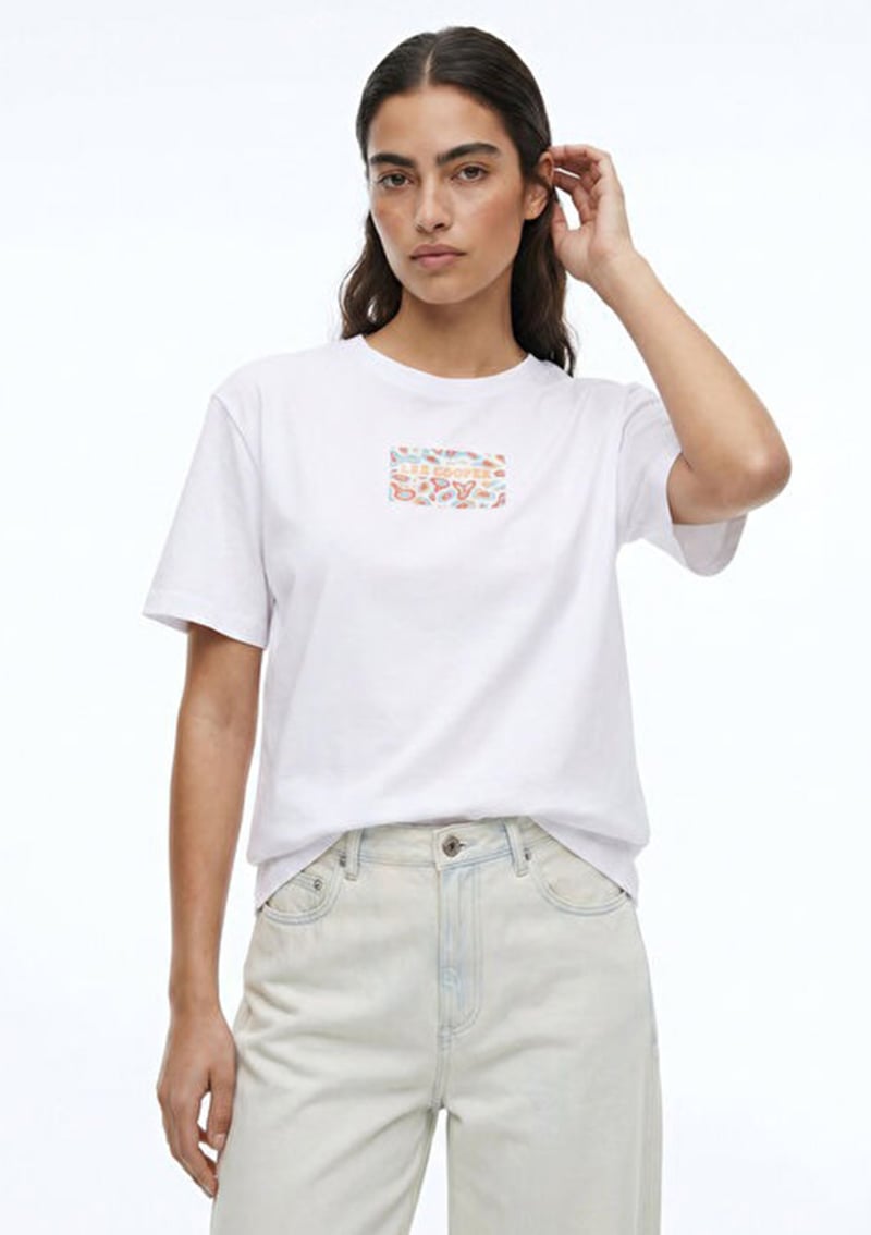 262 Lcf 242014 Kadın Beyaz O Yaka T-shirt
