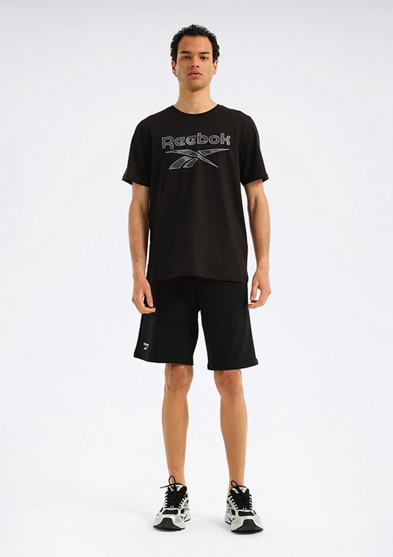 A10205575107010 Erkek Siyah Kısa Kol T-shirt
