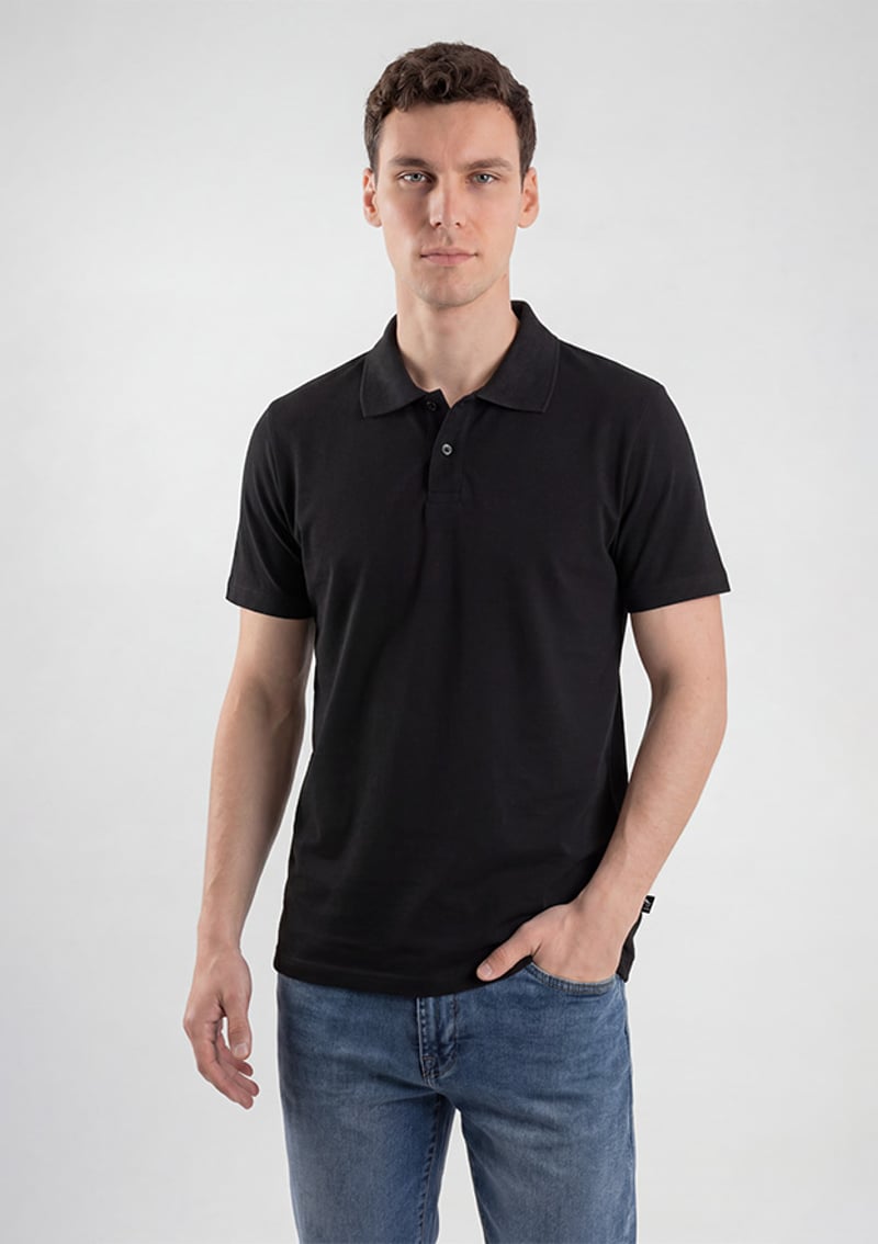 Tc4629 Erkek Siyah Basic T-shirt