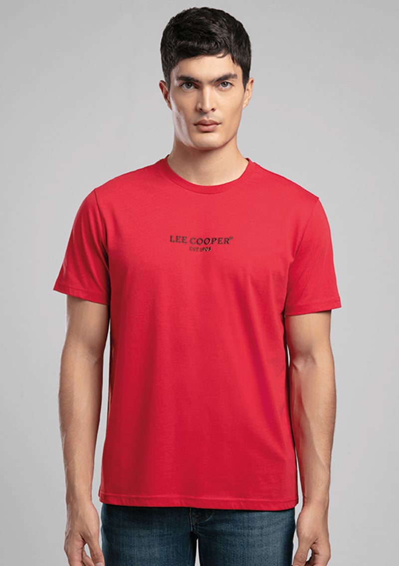 262 Lcm 242008 Erkek Kırmızı O Yaka T-shirt