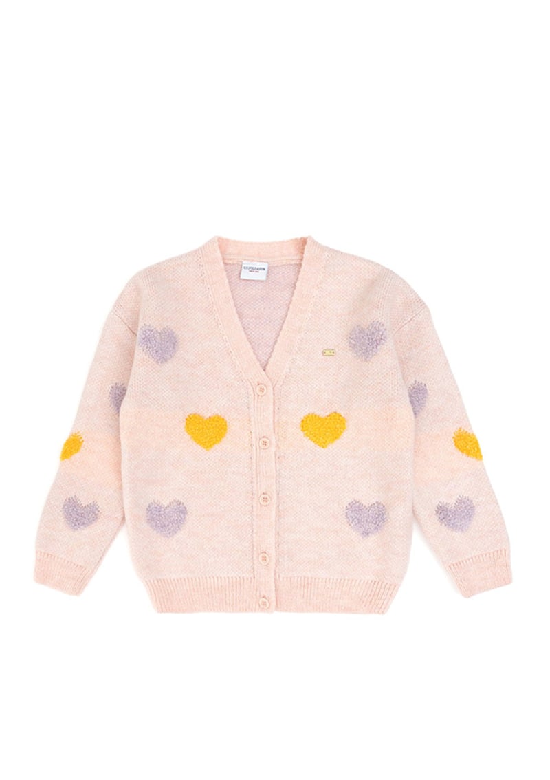 T117146086.Pu-8084 Kız Çocuk Pembe Hırka