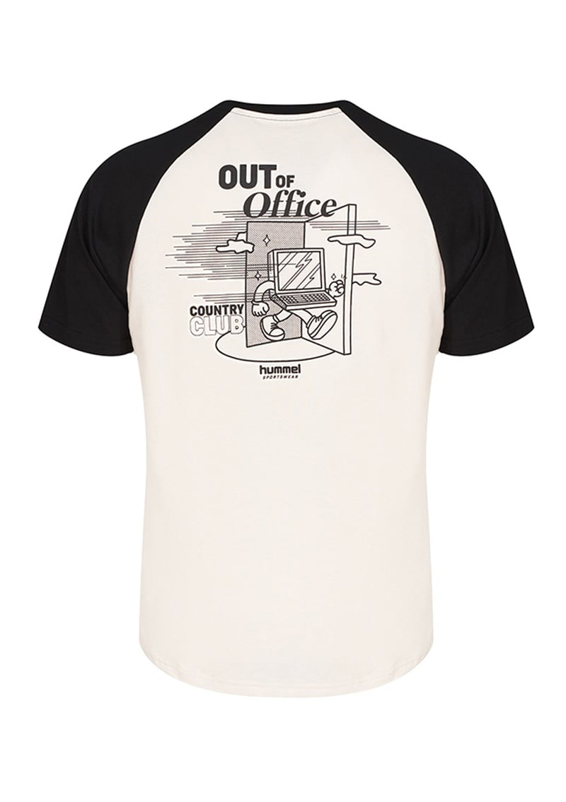 912371-2001 Erkek Siyah Baskılı T-shirt