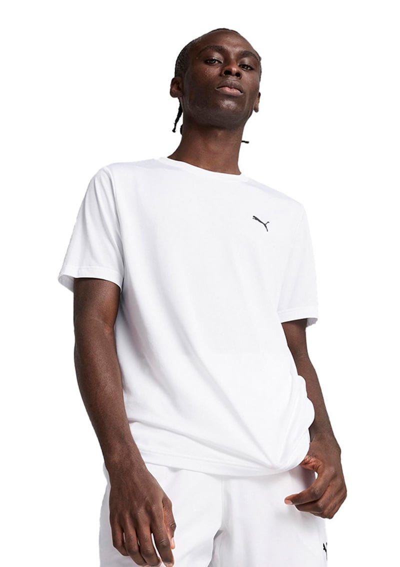 68254202 Erkek Beyaz Baskılı T-shirt