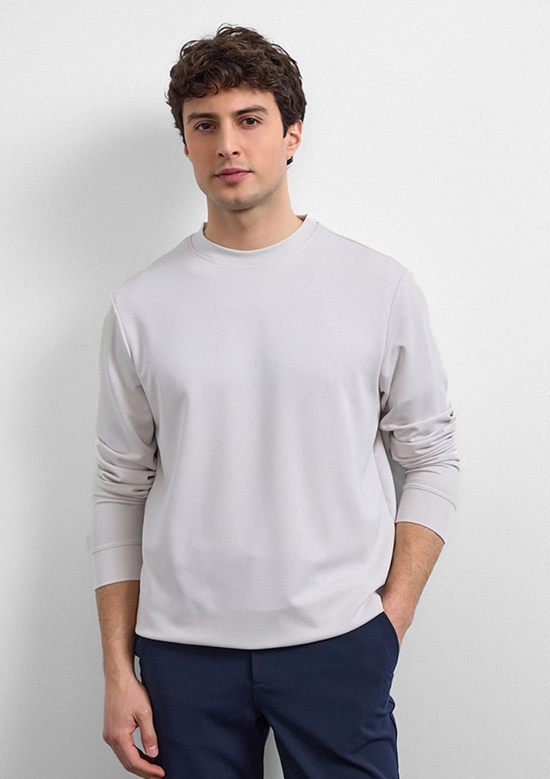 B35W12033 Erkek Beyaz Sweatshirt