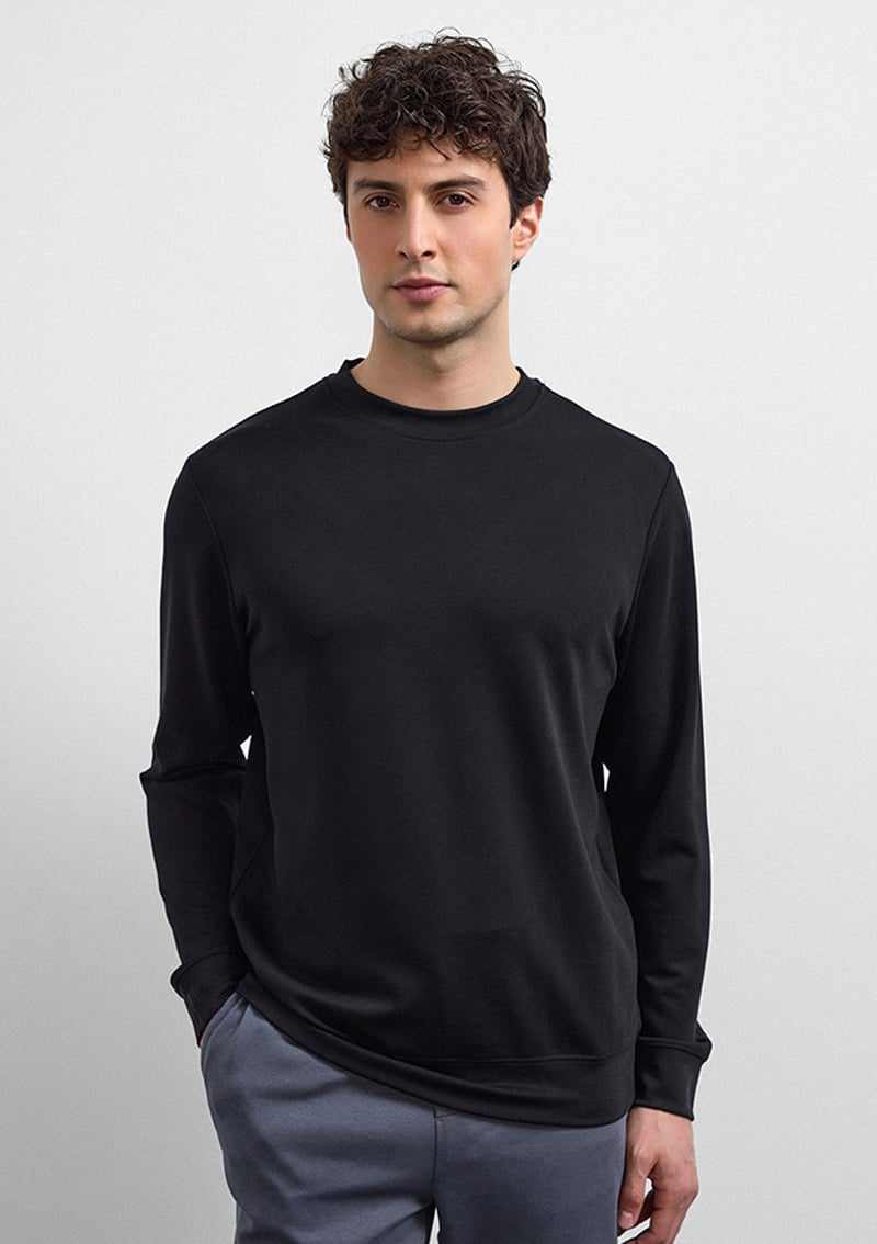 B35W12033 Erkek Siyah Sweatshirt