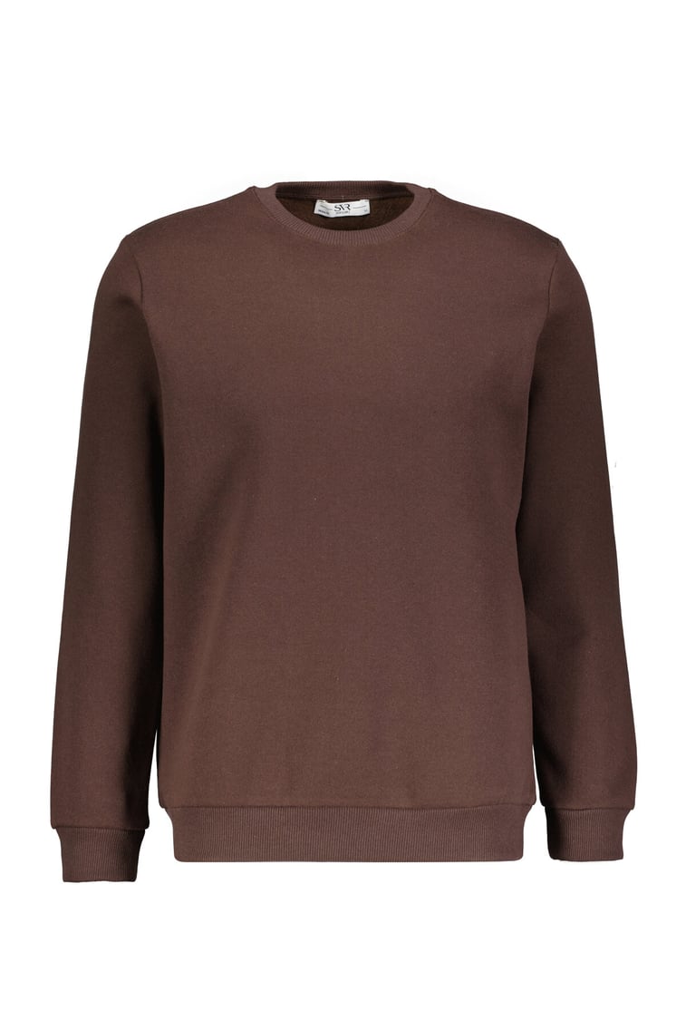 Sw2013700029 Erkek Kahverengi Sweatshirt