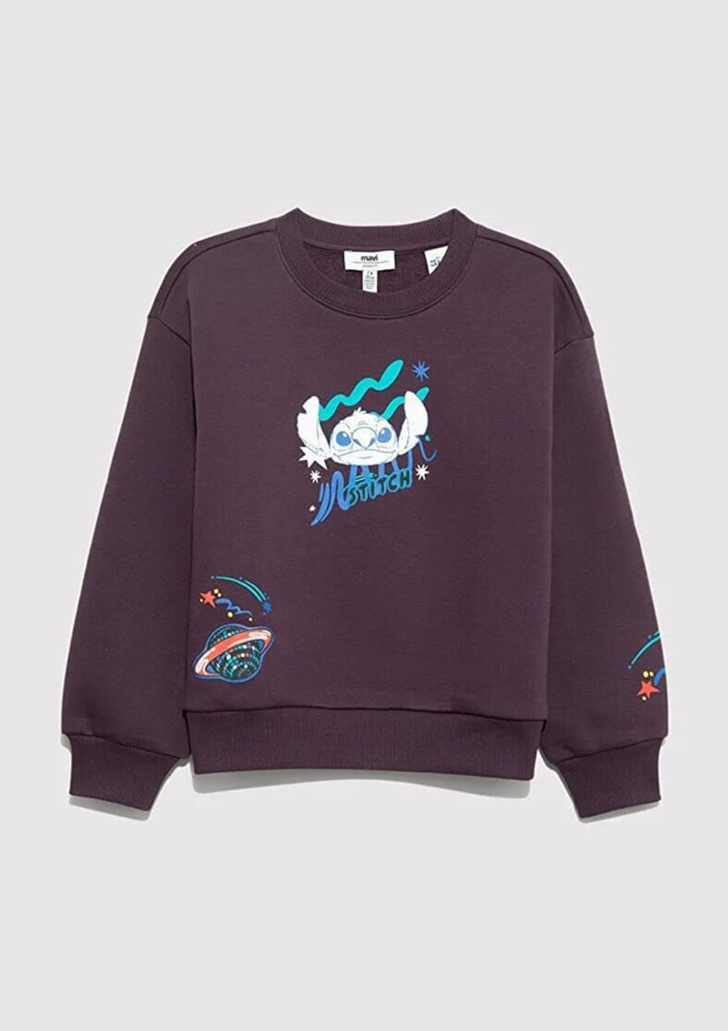 M7S10161-70635 Kız Çocuk Çok Renkli Sweatshirt