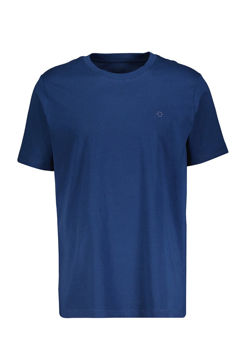 B35T10004 Erkek Lacivert Bisiklet Yaka T-shirt