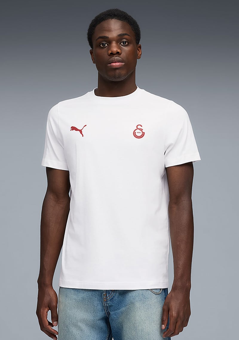 78290720 Erkek Beyaz Baskılı T-shirt