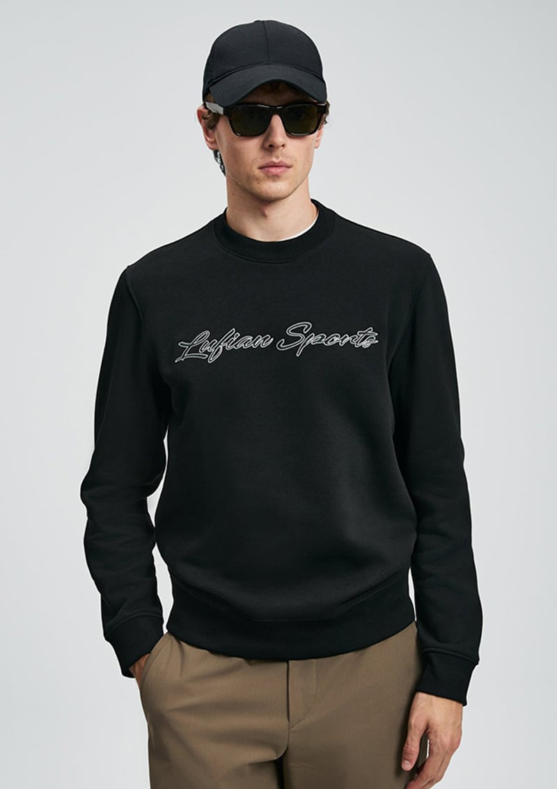 112030170 Erkek Siyah Sweatshirt