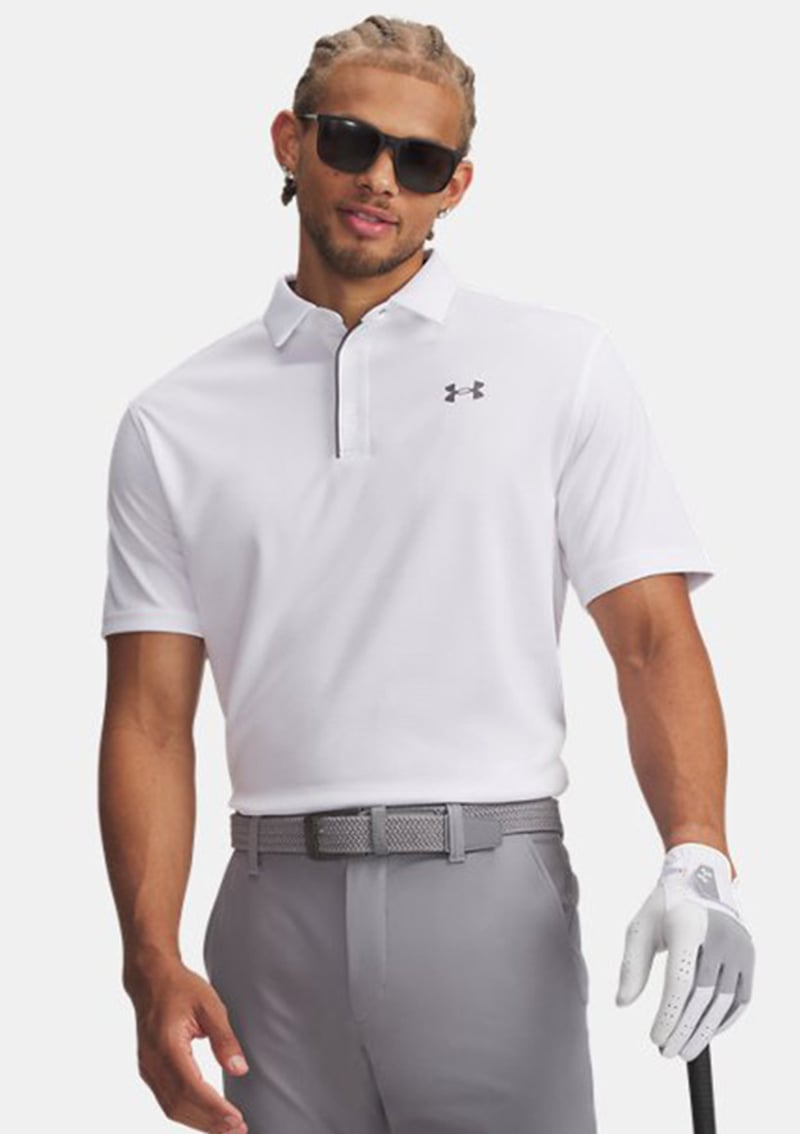 1290140-100 Erkek Beyaz Polo Yaka T-shirt
