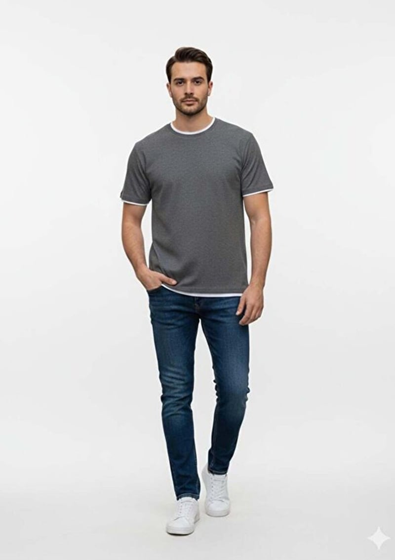 Tc9040 Erkek Çok Renkli T-shirt