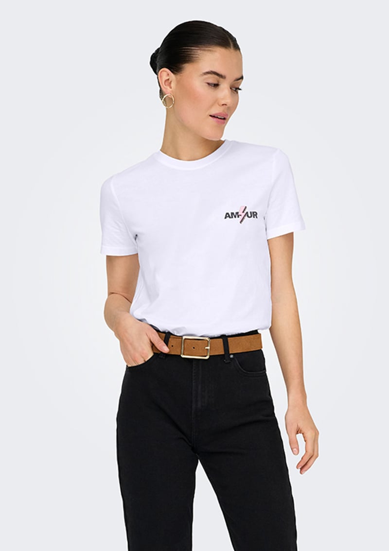 15343191 Kadın Bisiklet Yaka T-Shirt