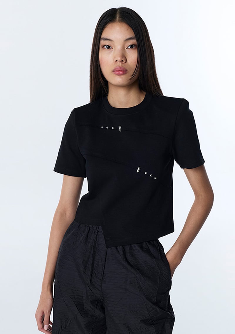 Ts1260070090 Kadın Siyah Basic T-shirt