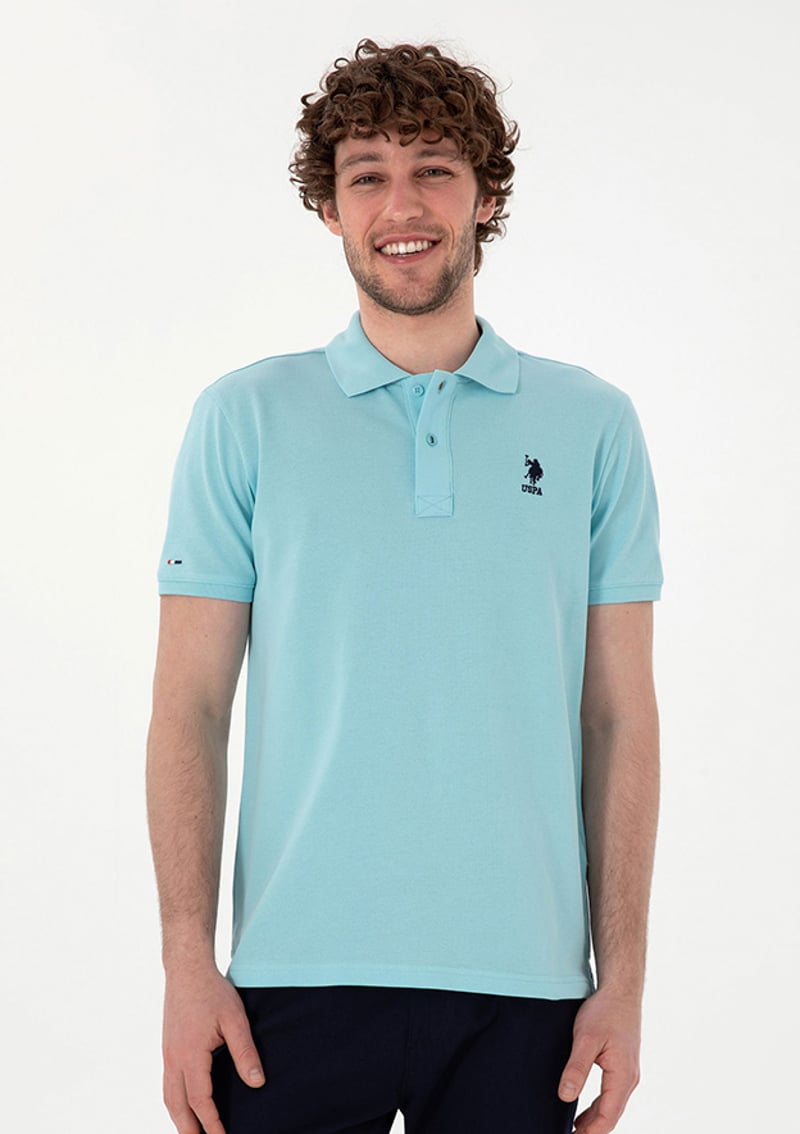 T117019410.2084410 Erkek Mavi Basic T-shirt