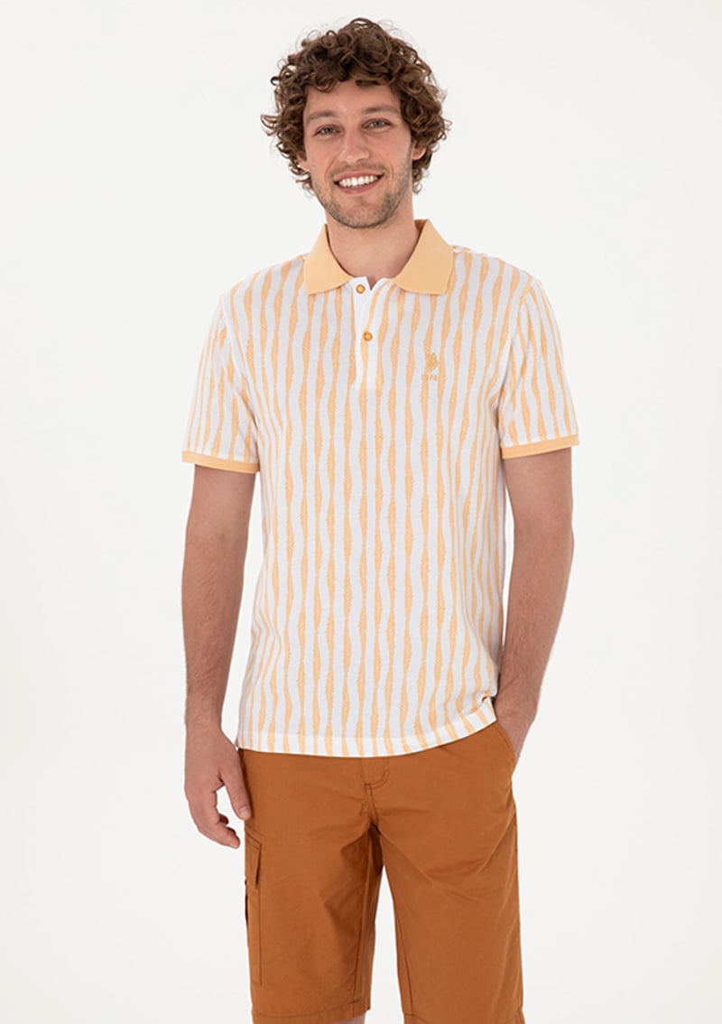 T117068283.2103279 Erkek Turuncu Regular T-shirt