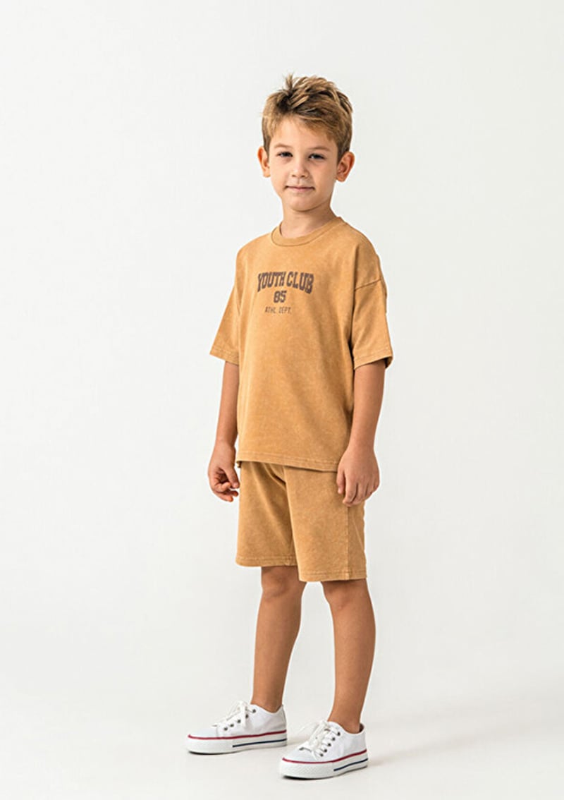 Rp3728-G Erkek Çocuk Bej Pijama