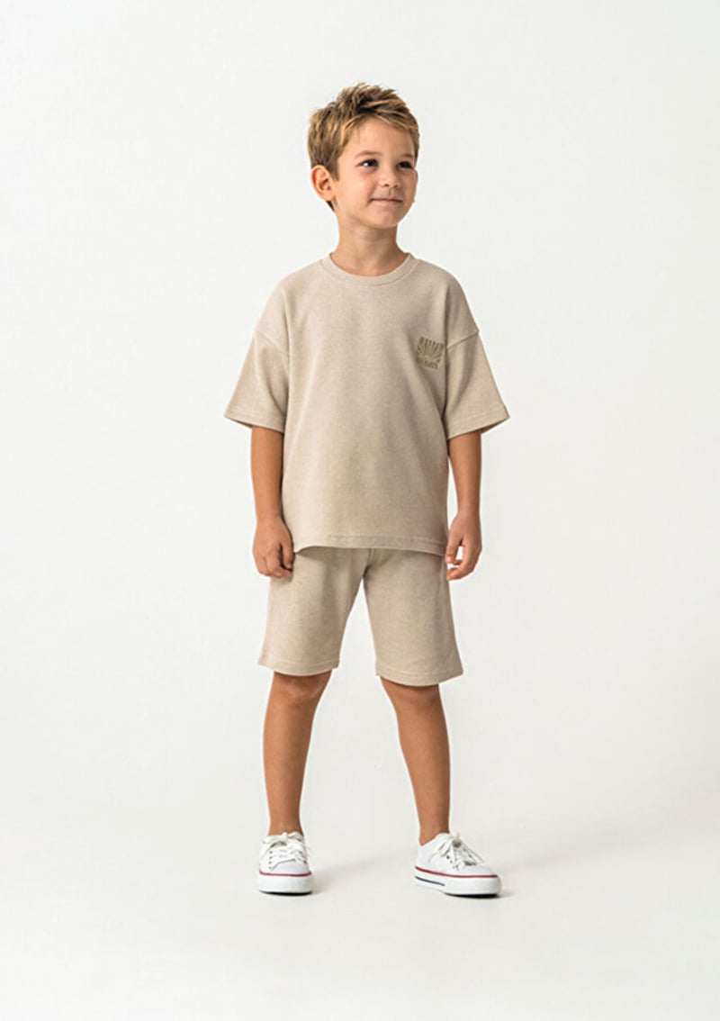 Rp3725-G Erkek Çocuk Bej Pijama