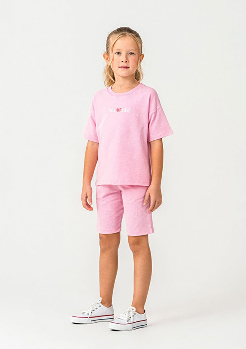 Rp3802-2 Kız Çocuk Pembe Pijama
