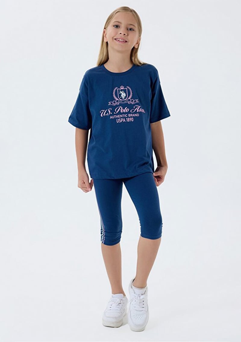 Us2500-4 Kız Çocuk Lacivert Pijama