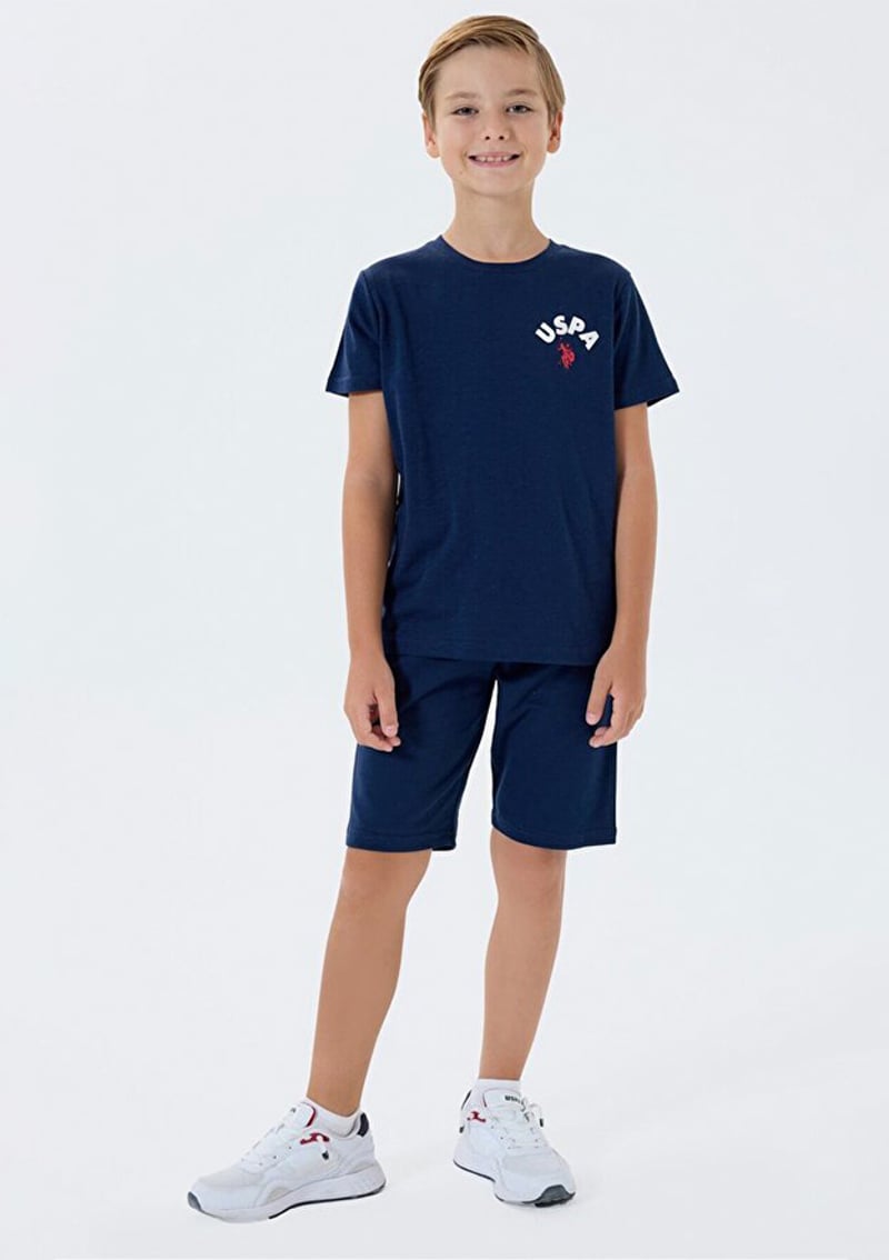 Us2442-4 Erkek Çocuk Lacivert Pijama