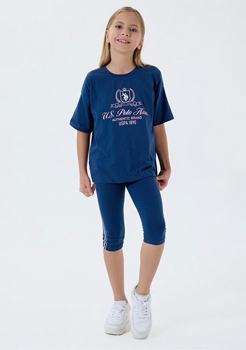 Us2500-G Kız Çocuk Lacivert Pijama